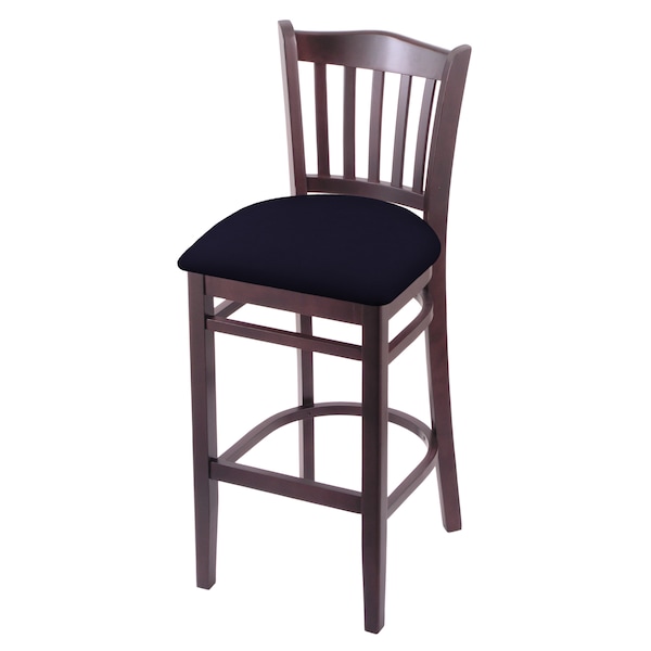 Holland Bar Stool Co 30" Bar Stool, Dark Cherry Finish, Canter Twilight Seat - 312030DC002