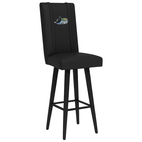 Dreamseat Swivel Bar Stool 2000 with Tampa Bay Rays Cooperstown Primary Logo - XZ2000BSSBLK-PSCOOP0105