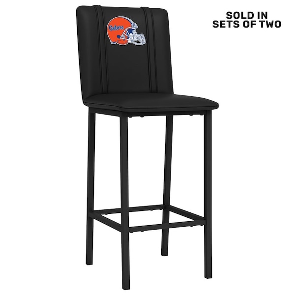 Dreamseat Bar Stool 500 with Florida Gators Helmet Logo, 2PK - XZ500BSDBLK-PSCOL11023A