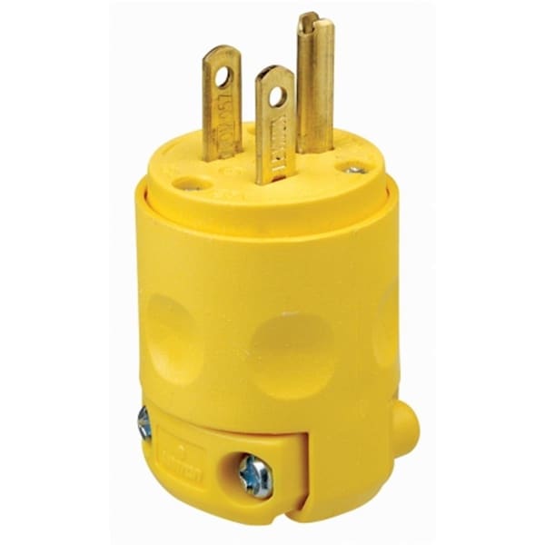 Gorgeousglow Grounded PVC Commercial Grade Straight Blade Plug - GO336278