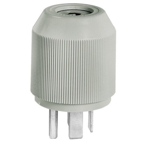 Bryant Straight Blade Device, Male Plg, HD, Straight, 60A 3 Phase 250V AC, 3-Pole 4- Wire Grounding, 15-60P - 8460NP