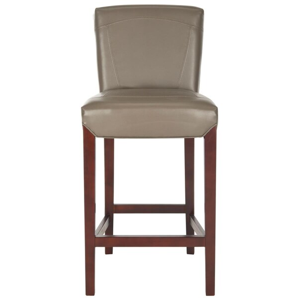 Safavieh Ken Leather Bar Stool, Clay - HUD8203B