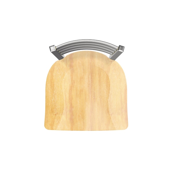 Holland Bar Stool Co 810 Contessa Stainless Steel 36in Swivel Bar Stool with Natural Maple Seat - 81036SSNATMPL