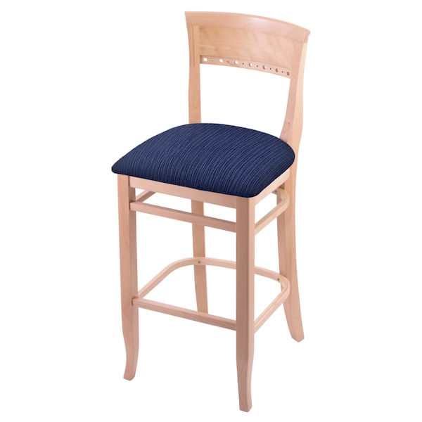 Holland Bar Stool Co 30" Bar Stool, Natural Finish, Graph Anchor Seat - 316030NAT014