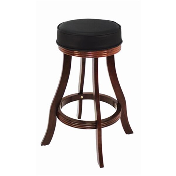 Ram Game Room 30 In. H X 24 In. W Backless Barstool With Swivel - English Tudor - BSTL-ET