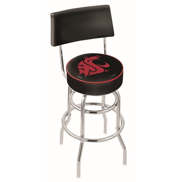 Holland Bar Stool Co 30" Chrome 2-Ring Washington State Swivel Bar Stool, Back - L7C430WASHST