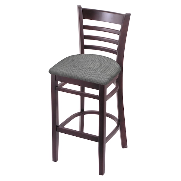 Holland Bar Stool Co 30" Bar Stool, Dark Cherry Finish, Graph Seat - 314030DC020