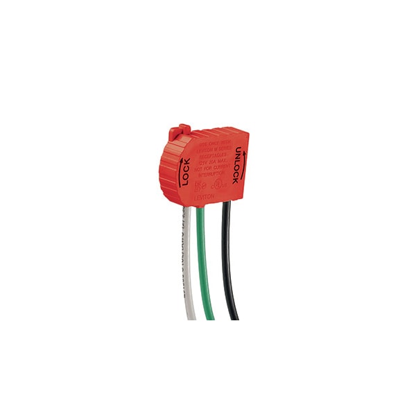 Leviton Recep Wiring Mod, 125Vac, 6In, Stranded - MSTWL-R