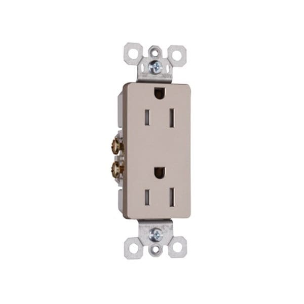 Legrand Receptacle, Straight Blade, 15A, NEMA 5-15R - 885TRNICC12