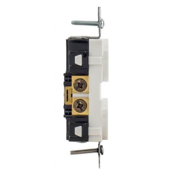 Hubbell 20A Duplex Receptacle 125VAC 5-20R WH - BR20WHIWRTR