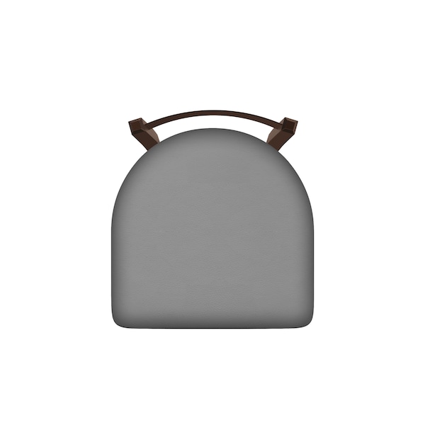 Holland Bar Stool Co 30" Low Back Swivel Bar Stool, Bronze Finish, Canter Grey Seat - 82130BZ007