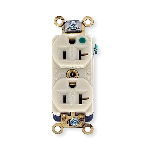 Hubbell 20A Duplex Receptacle 125VAC 5-20R IV - HBL8300ILI