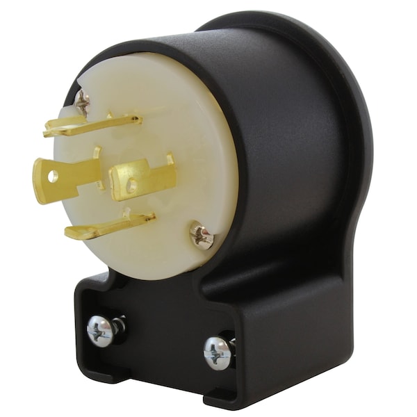 Ac Works NEMA L16-20P 3-Phase 20A 480V 4-Prong Elbow Locking Male Plug with UL, C-UL Approval - ASEL1620P