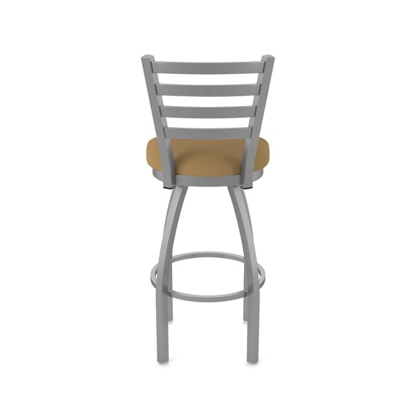 Holland Bar Stool Co 410 Jackie Stainless Steel 36in Swivel Bar Stool with Canter Saddle Seat - 41036SS012