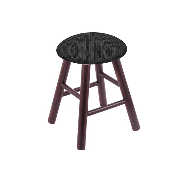Holland Bar Stool Co Maple Vanity Stool, Dark Cherry Finish, Rein Thatch Seat - RC18MSDC018