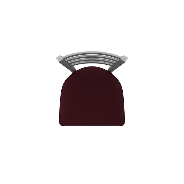 Holland Bar Stool Co 410 Jackie Stainless Steel 36in Swivel Bar Stool with Canter Bordeaux Seat - 41036SS005