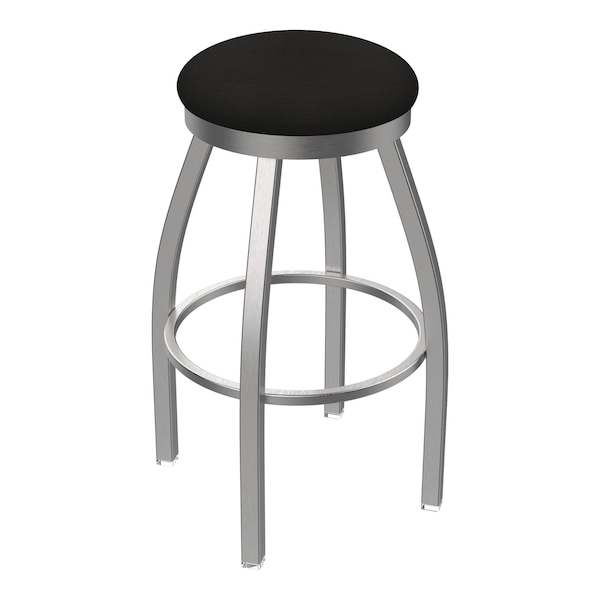 Holland Bar Stool Co 802 Misha Stainless Steel 36in Swivel Bar Stool with Canter Espresso Seat - 80236SS003