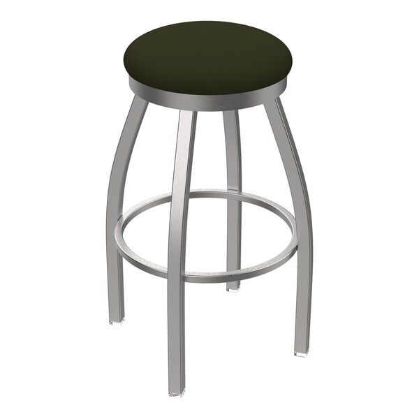 Holland Bar Stool Co 802 Misha Stainless Steel 36in Swivel Bar Stool with Canter Pine Seat - 80236SS010