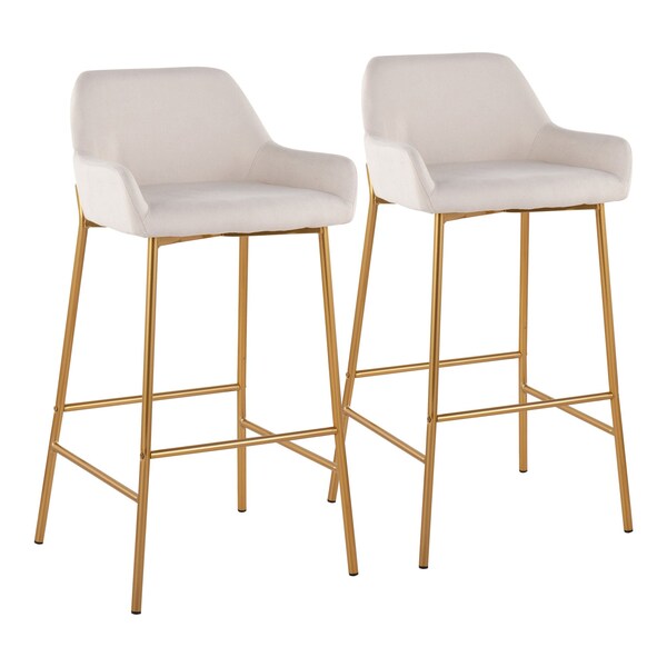 Lumisource Daniella Fixed-Height Bar Stool - Set of 2 PR - B30-DNLA2 AUCR2
