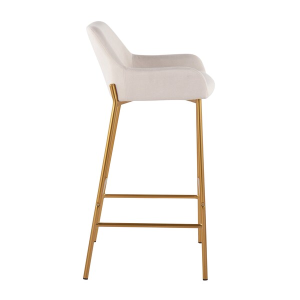 Lumisource Daniella Fixed-Height Bar Stool - Set of 2 PR - B30-DNLA2 AUCR2