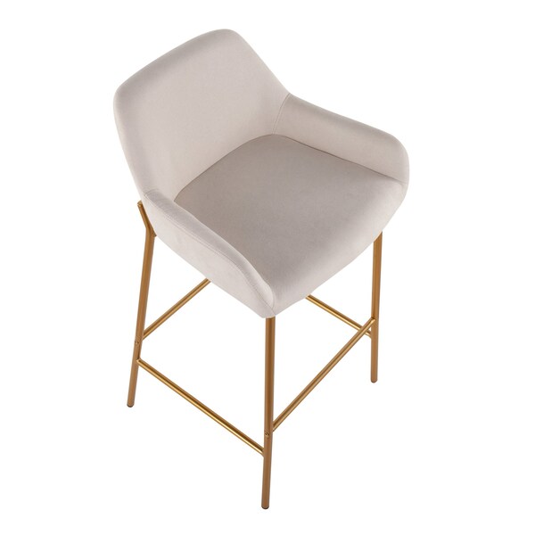 Lumisource Daniella Fixed-Height Bar Stool - Set of 2 PR - B30-DNLA2 AUCR2