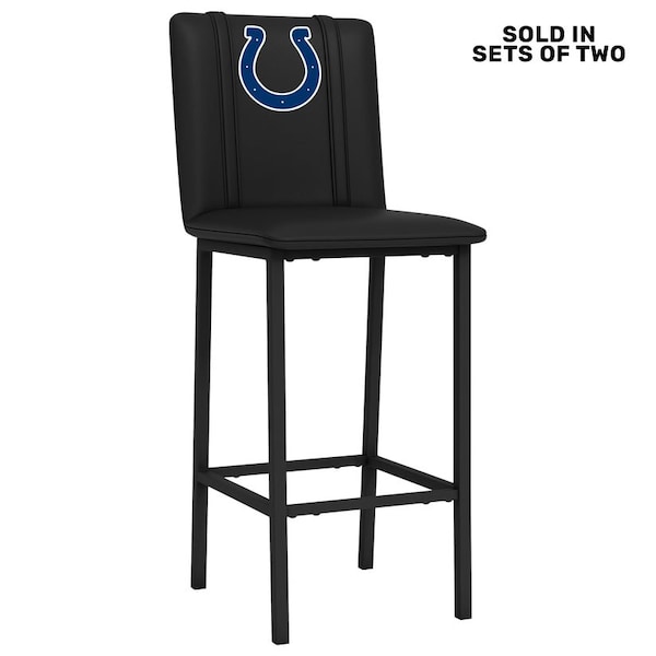 Dreamseat Bar Stool 500 with Indianapolis Colts Primary Logo, 2PK - XZ500BSDBLK-PSNFL20065A