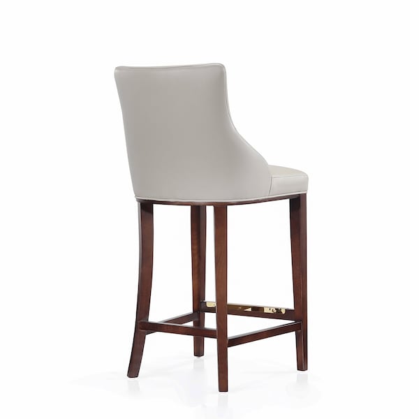 Manhattan Comfort Shubert Barstool in Light Grey - Set of 2 - 2-BS019-LG