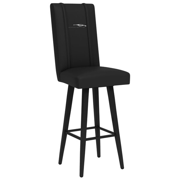 Dreamseat Swivel Bar Stool 2000 with Corvette Coupe Logo - XZ2000BSSBLK-PSGMC61095