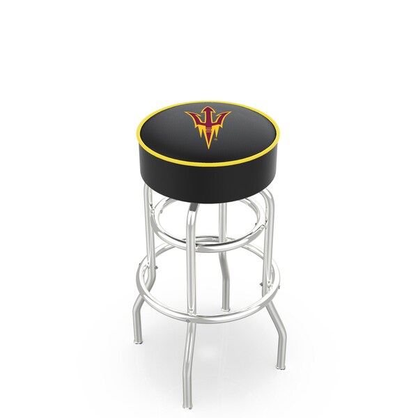 Holland Bar Stool Co 30" Arizona St Cushion Seat, 2-Ring Chrome Swivel Bar Stool, Pitchfork - L7C130ARIZST-F