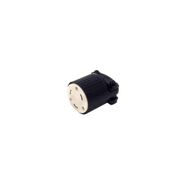 Eaton Eaton Wiring Devices L520C Locking, Polarized, Safety Grip Electrical Connector, 125 V, 20 A, Nylon - L520C