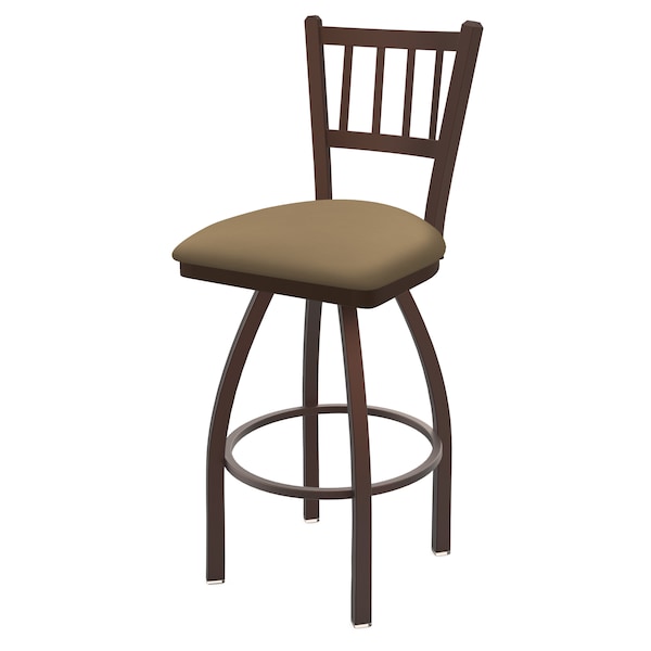 Holland Bar Stool Co 30" Swivel Bar Stool, Bronze Finish, Canter Sand Seat - 81030BZ013