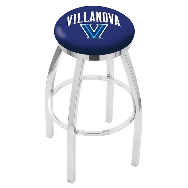 Holland Bar Stool Co 30" Chrome Villanova Swivel Bar Stool, Accent Ring - L8C2C30VILNVA