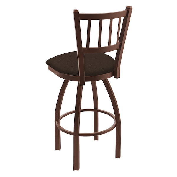 Holland Bar Stool Co 30" Swivel Bar Stool, Bronze Finish, Rein Coffee Seat - 81030BZ025