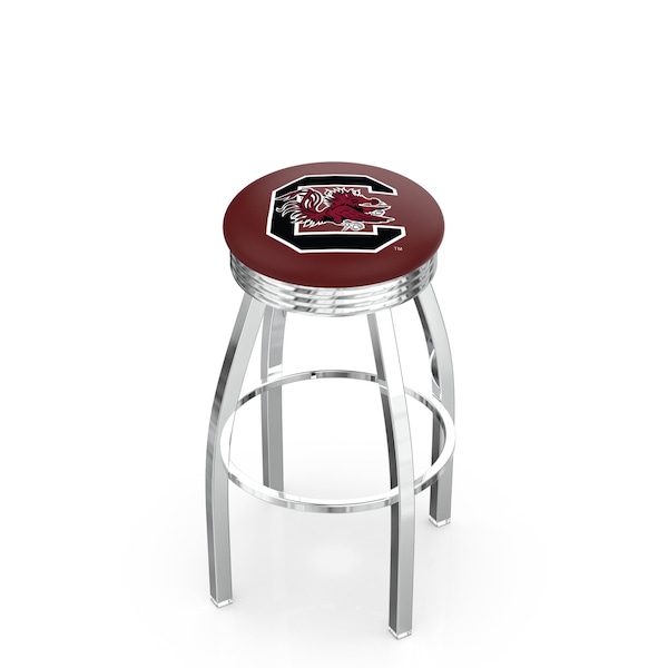 Holland Bar Stool Co 30" Chrome South Carolina Swivel Bar Stool, Accent Ring - L8C3C30SOUCAR