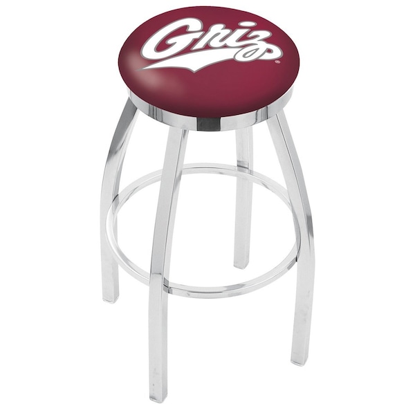 Holland Bar Stool Co 25" Chrome Montana Swivel Bar Stool, Accent Ring - L8C2C25MONTUN