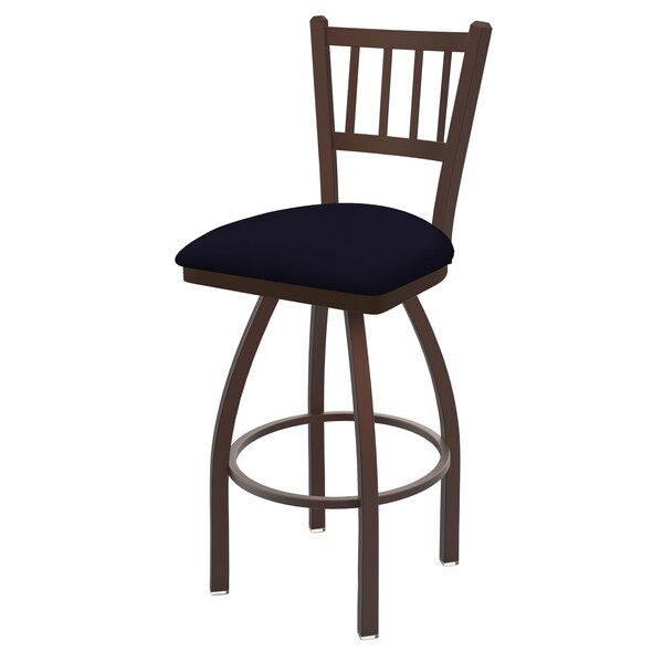 Holland Bar Stool Co 30" Swivel Bar Stool, Bronze Finish, Canter Twilight Seat - 81030BZ002