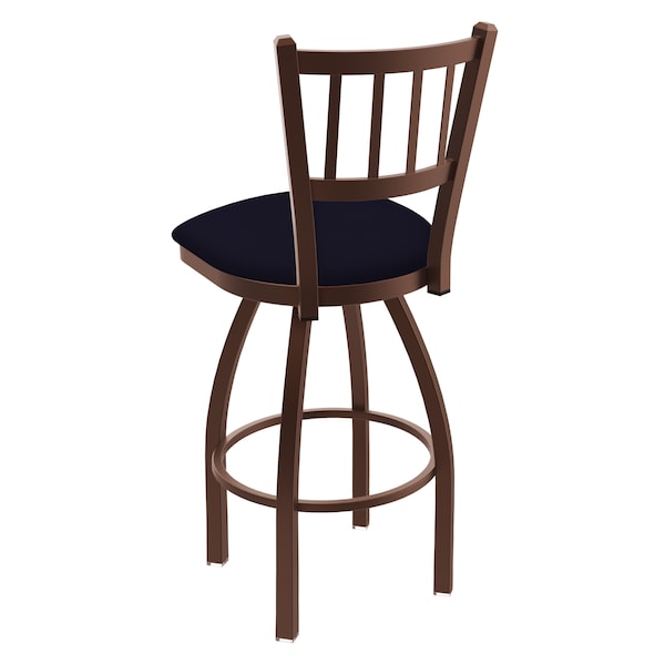 Holland Bar Stool Co 30" Swivel Bar Stool, Bronze Finish, Canter Twilight Seat - 81030BZ002