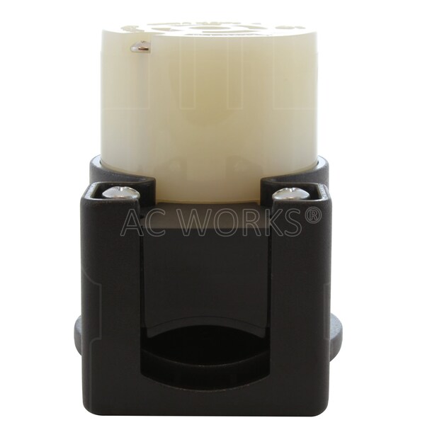 Ac Works NEMA L16-20R 3-Phase 20A 480V 4-Prong Elbow Locking Female Connector with UL, C-UL Approval - ASEL1620R