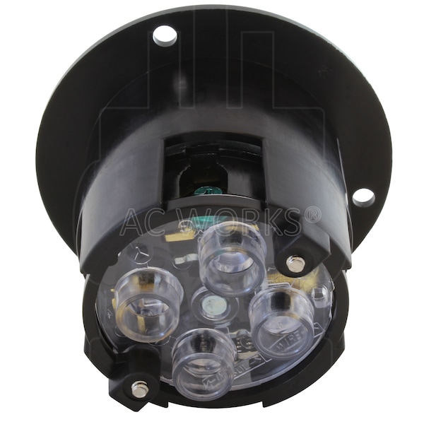 Ac Works 30-Amp 125/250-Volt L14-30P Power Input Inlet UL and C-UL Listed - ASINL1430P