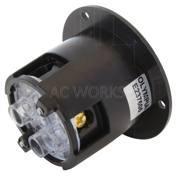 Ac Works 30-Amp 125/250-Volt L14-30P Power Input Inlet UL and C-UL Listed - ASINL1430P