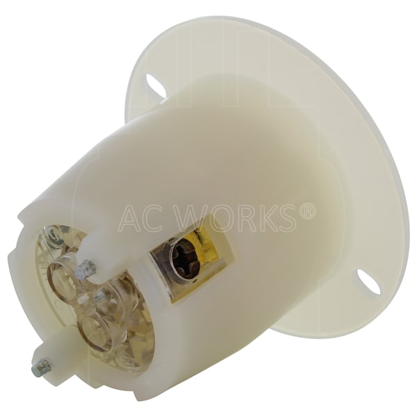 Ac Works 15A 125V L5-15R Flanged Outlet UL and C-UL Listed - ASOUL515R