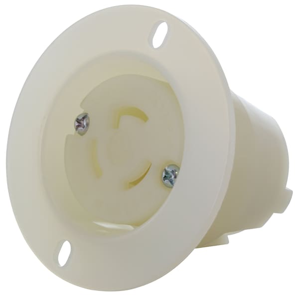 Ac Works 15A 125V L5-15R Flanged Outlet UL and C-UL Listed - ASOUL515R