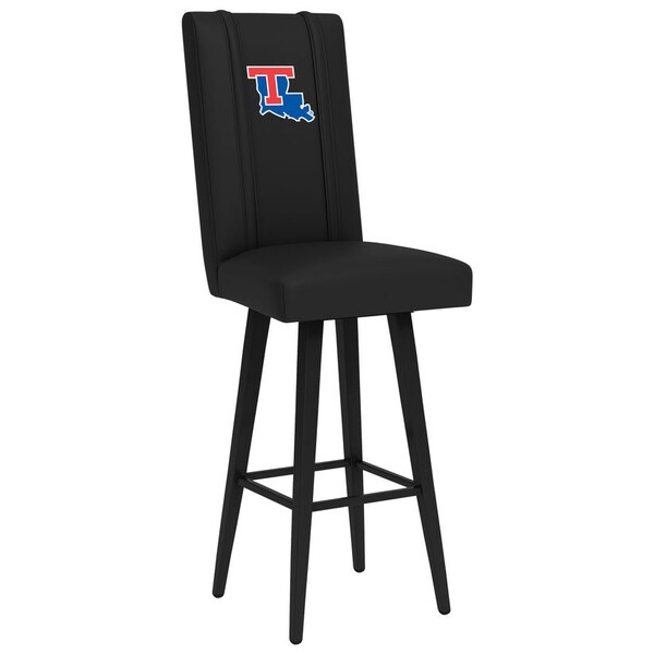 Dreamseat Swivel Bar Stool 2000 with Louisiana Tech Bulldogs Logo - XZ2000BSSBLK-PSCOL13340