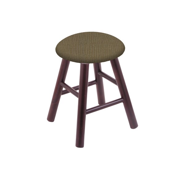 Holland Bar Stool Co Maple Vanity Stool, Dark Cherry Finish, Rein Coffee Seat - RC18MSDC017