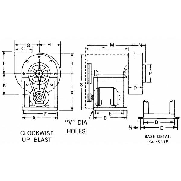 Dayton Blower, w/ Dr Pkg, 13 1/2 Dia, 115/208-230V - 7AV29