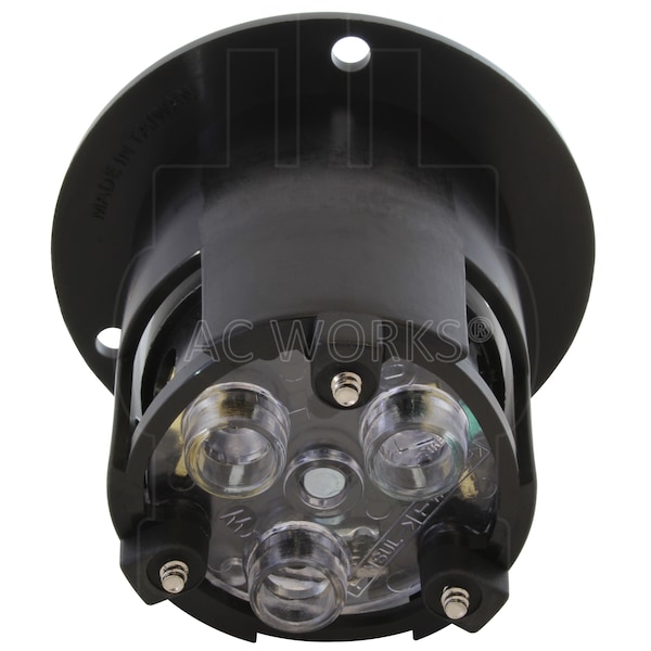 Ac Works 30-Amp 125-Volt L5-30P Power Input Inlet UL and C-UL Listed - ASINL530P