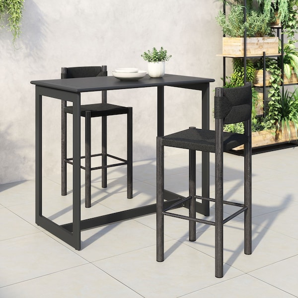 Zuo Modern Iska Barstool Set Of 2 Black - 704157