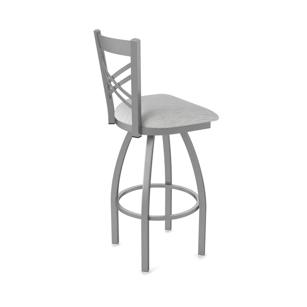 Holland Bar Stool Co 820 Catalina Stainless Steel 36in Swivel Bar Stool with Graph Alpine Seat - 82036SS020