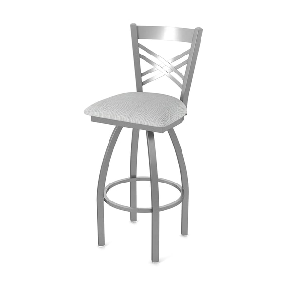 Holland Bar Stool Co 820 Catalina Stainless Steel 36in Swivel Bar Stool with Graph Alpine Seat - 82036SS020