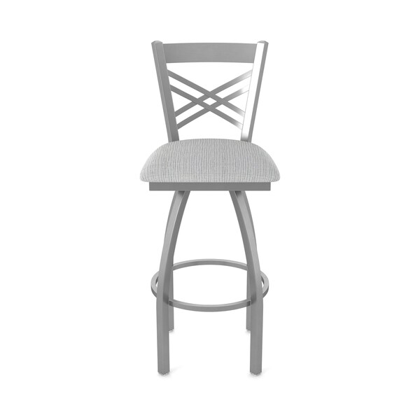 Holland Bar Stool Co 820 Catalina Stainless Steel 36in Swivel Bar Stool with Graph Alpine Seat - 82036SS020